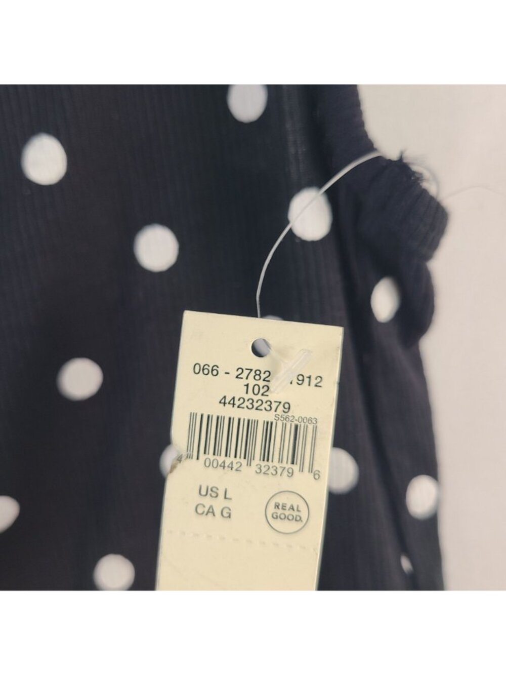NEW Aerie Women's Black Polka Dot Lace Trim Cami Tank Top Sz Large - Picture 3 of 4